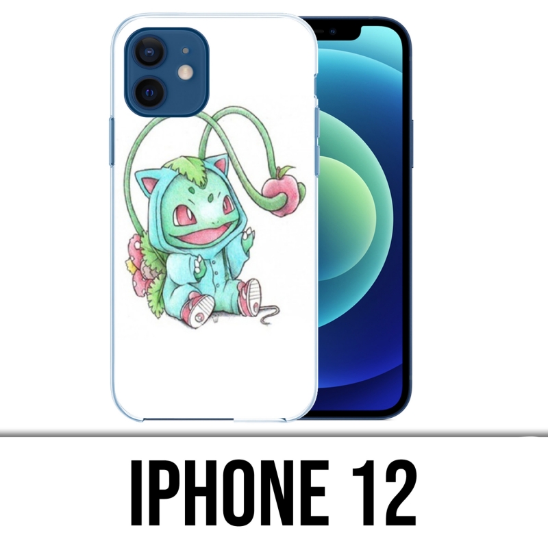 Coque iPhone 12 - Pokemon Bébé Bulbizarre