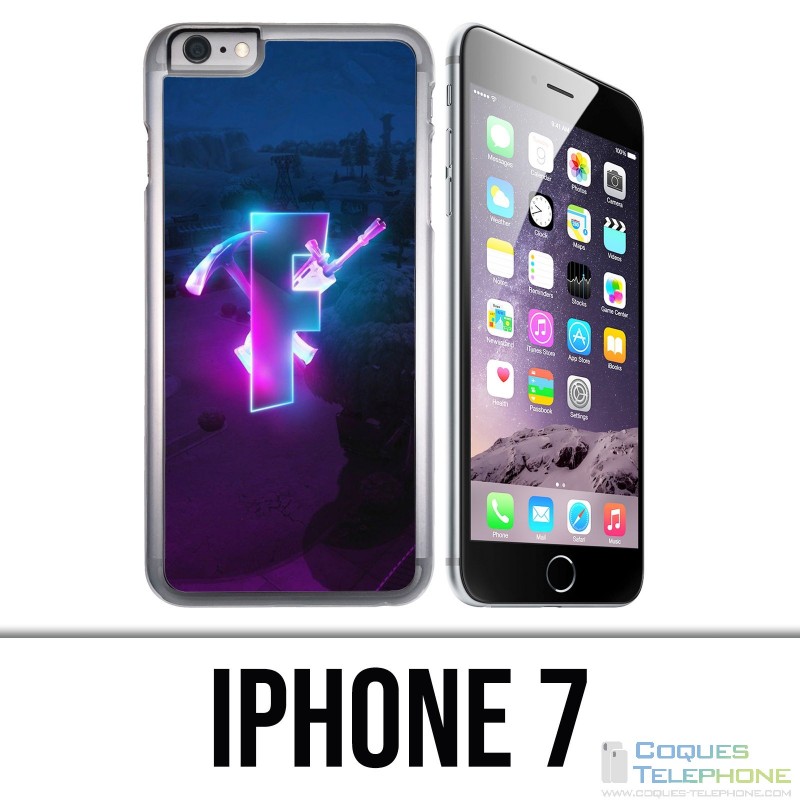 Custodia per iPhone 7 - Fortnite Logo Glow