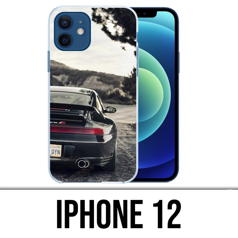 Coque iPhone 12 - Porsche Carrera 4S Vintage