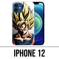 Coque iPhone 12 - Sangoku Mur Dragon Ball Super