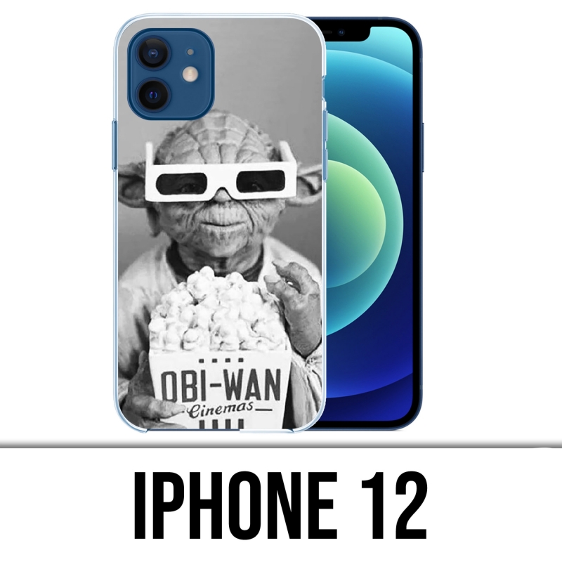 Coque iPhone 12 - Star Wars Yoda Cinéma