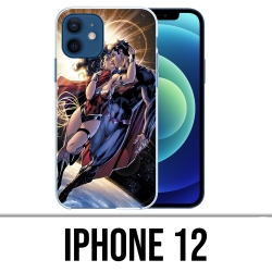Coque iPhone 12 - Superman Wonderwoman