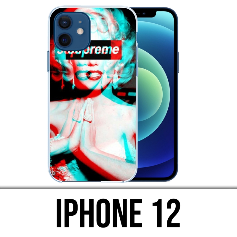 Custodia per iPhone 12 - Supreme Marylin Monroe