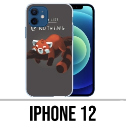 Coque iPhone 12 - To Do List Panda Roux