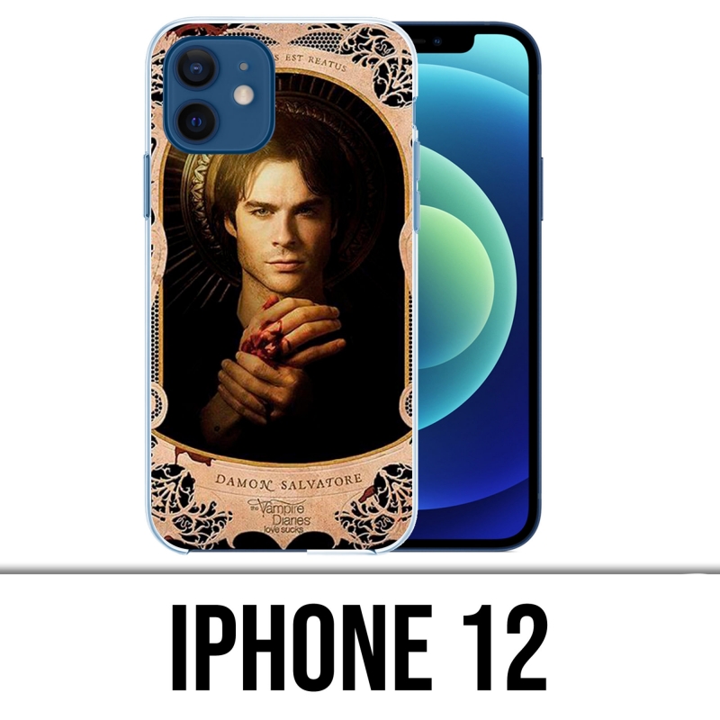 Funda para iPhone 12 - Vampire Diaries Damon