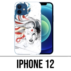Coque iPhone 12 - Wonder Woman Art