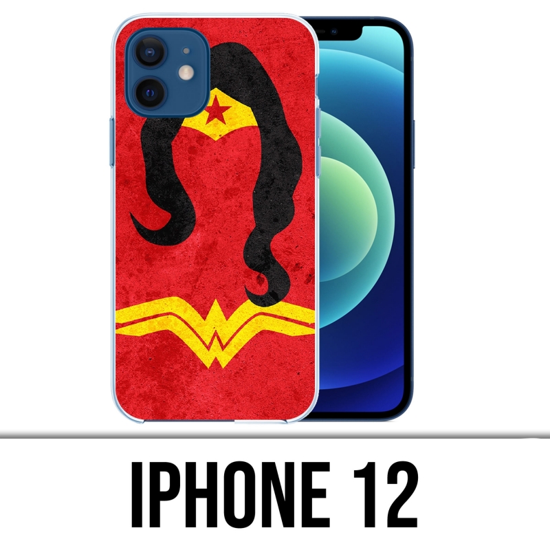 Coque iPhone 12 - Wonder Woman Art Design