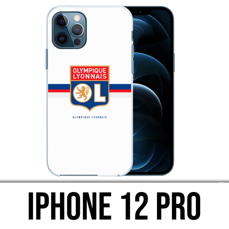 Coque iPhone 12 Pro - OL Olympique Lyonnais Logo Bandeau