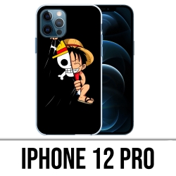 Coque iPhone 12 Pro - One Piece Baby Luffy Drapeau
