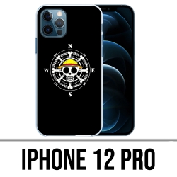Coque iPhone 12 Pro - One Piece Logo Boussole