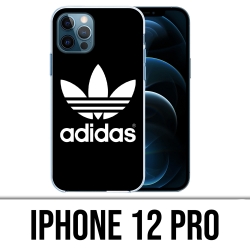 Coque iPhone 12 Pro - Adidas Classic Noir