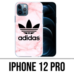 Funda para iPhone 12 Pro - Adidas Marble Pink