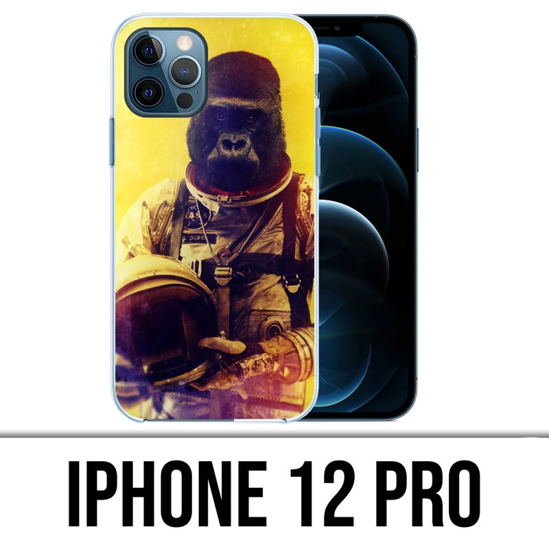 Coque iPhone 12 Pro - Animal Astronaute Singe