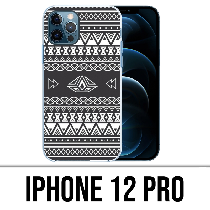 Coque iPhone 12 Pro - Azteque Gris