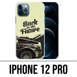 Coque iPhone 12 Pro - Back To The Future Delorean 2