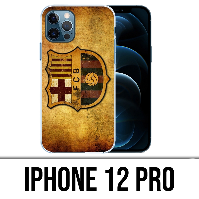 Coque iPhone 12 Pro - Barcelone Vintage Football