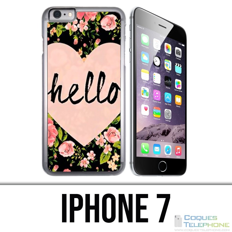 Custodia per iPhone 7 - Hello Pink Heart