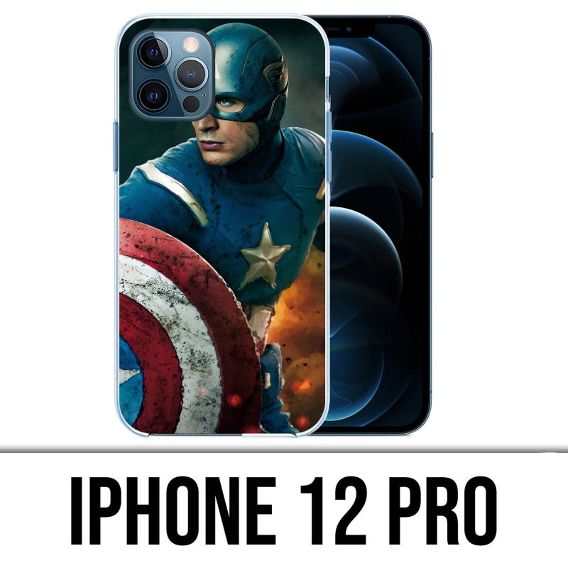 Funda para iPhone 12 Pro - Capitán América Comics Avengers