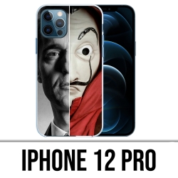 Coque iPhone 12 Pro - Casa De Papel Berlin Masque Split