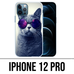 Custodia per iPhone 12 Pro - Galaxy Occhiali Cat