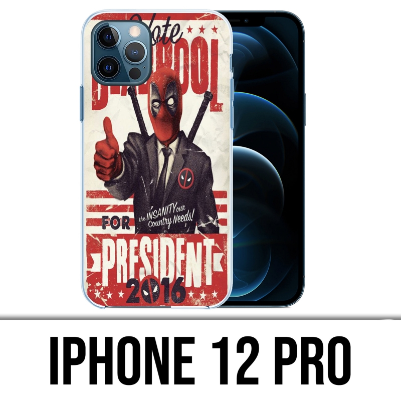 Coque iPhone 12 Pro - Deadpool Président