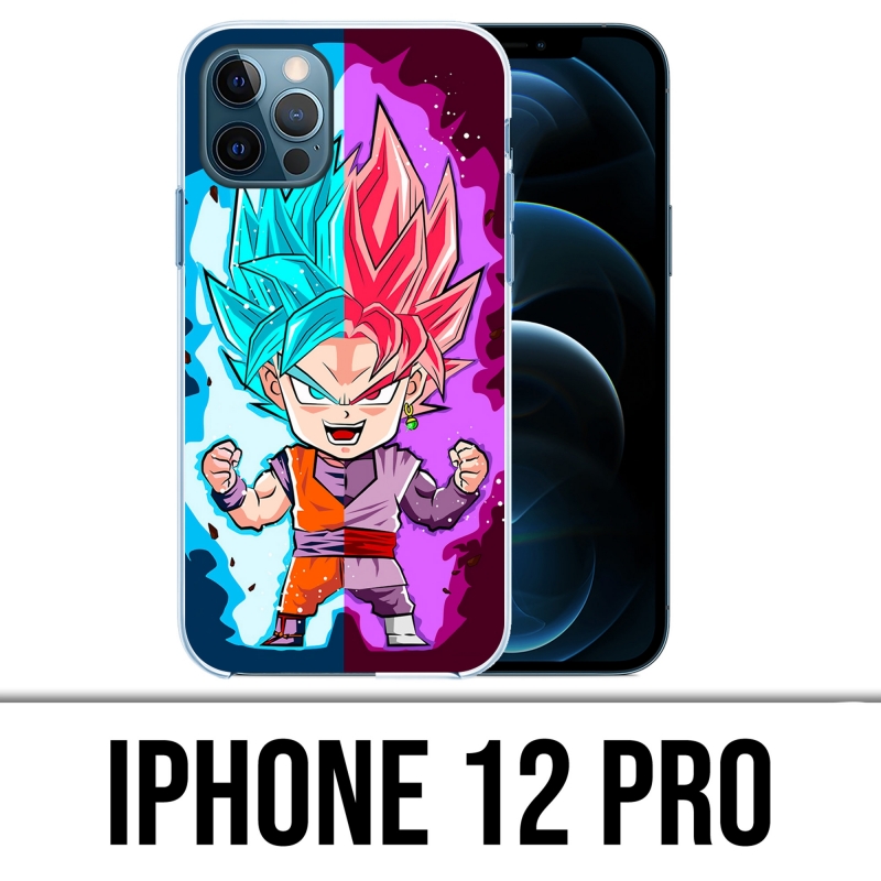 Custodia per iPhone 12 Pro - Dragon Ball Black Goku Cartoon