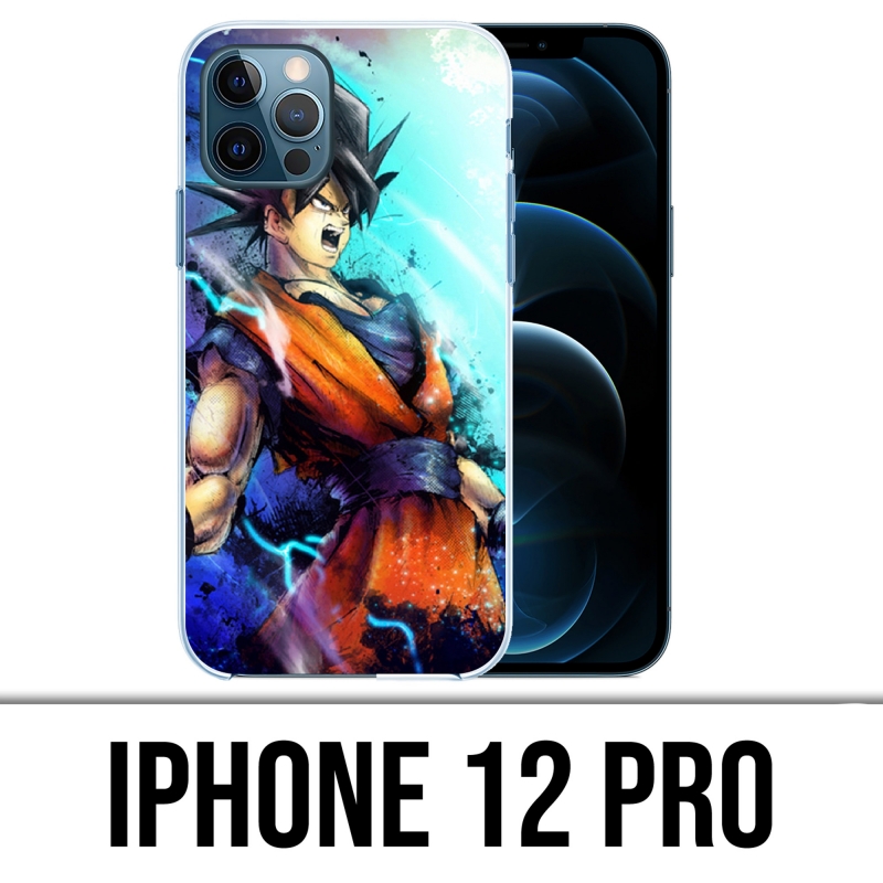 Coque iPhone 12 Pro - Dragon Ball Goku Couleur