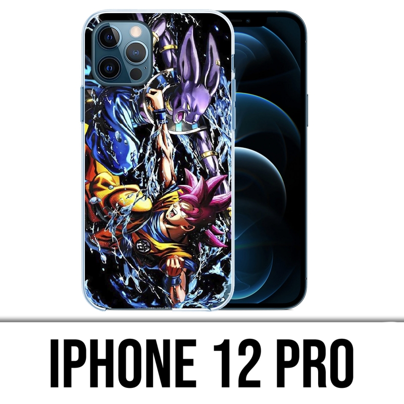 Coque iPhone 12 Pro - Dragon Ball Goku Vs Beerus