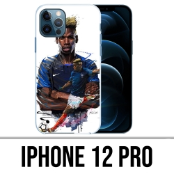 IPhone 12 Pro Case - Football France Pogba Drawing