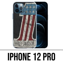 Coque iPhone 12 Pro - Harley Davidson Logo 1