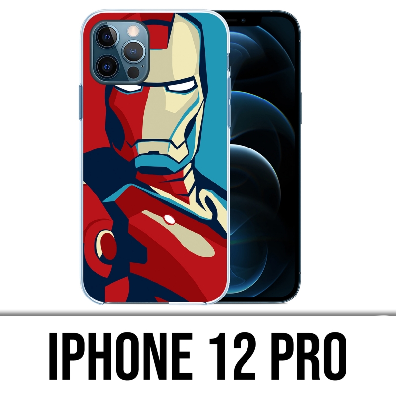 Funda para iPhone 12 Pro - Diseño de Iron Man Póster