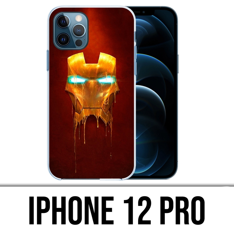 Funda para iPhone 12 Pro - Iron Man Dorada