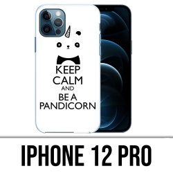 Custodia per iPhone 12 Pro - Keep Calm Pandicorn Panda Unicorn