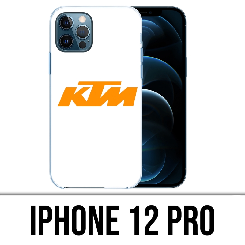 Custodia per iPhone 12 Pro - Logo Ktm Sfondo bianco