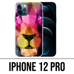 Coque iPhone 12 Pro - Lion Geometrique