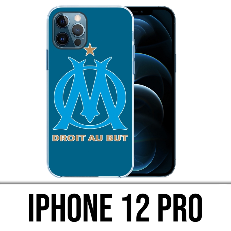 IPhone 12 Pro Case - Om Marseille Logo Big Blue Hintergrund