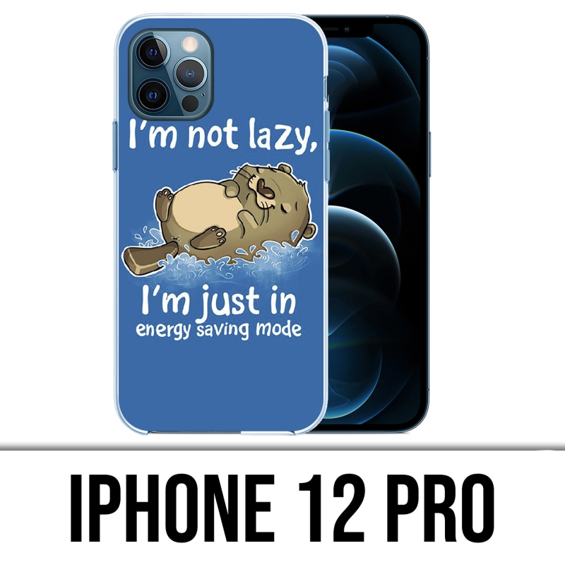 Coque iPhone 12 Pro - Loutre Not Lazy