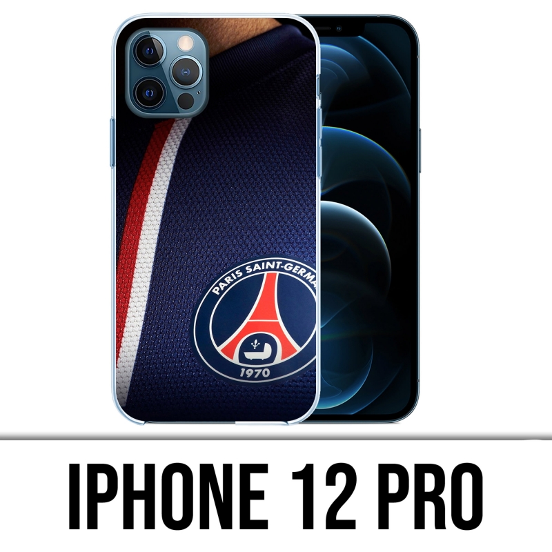 Coque iPhone 12 Pro - Maillot Bleu Psg Paris Saint Germain