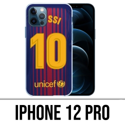 Coque iPhone 12 Pro - Messi Barcelone 10