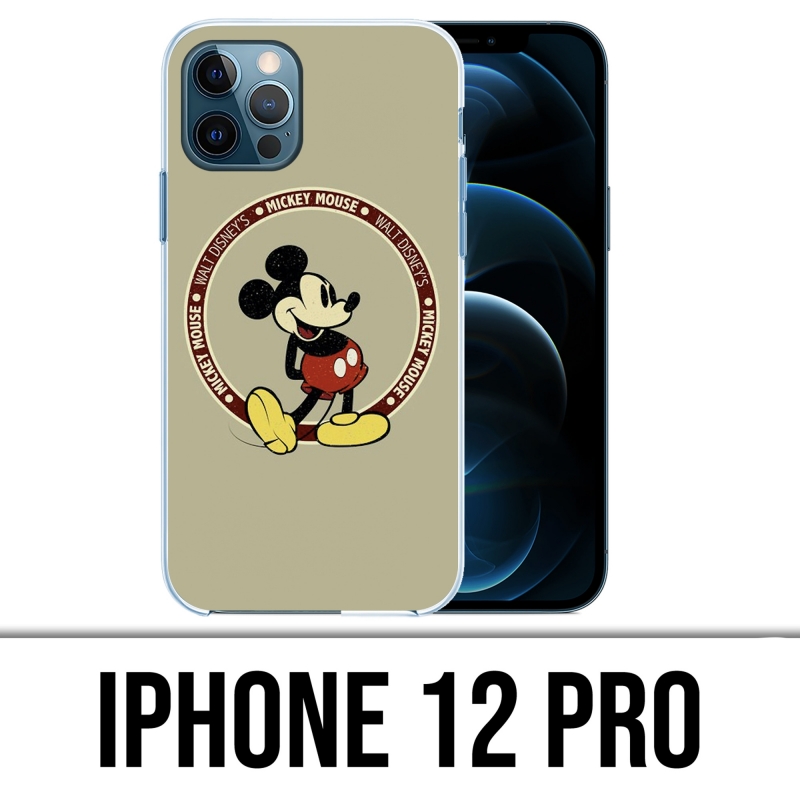 Coque iPhone 12 Pro - Mickey Vintage