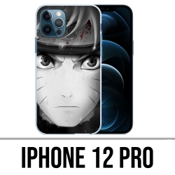 Coque iPhone 12 Pro - Naruto Noir Et Blanc