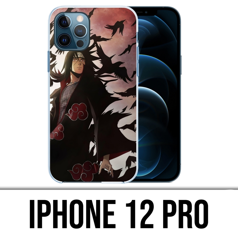 Coque iPhone 12 Pro - Naruto-Itachi-Corbeaux