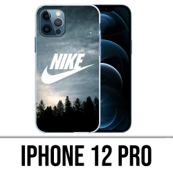 Coque iPhone 12 Pro - Nike Logo Wood