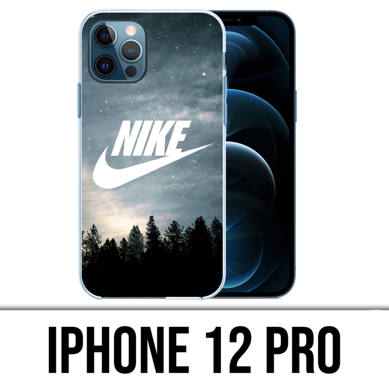 IPhone 12 Pro Case - Nike Logo Wood