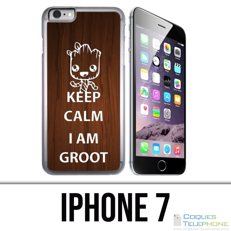 Coque iPhone 7 - Keep Calm Groot