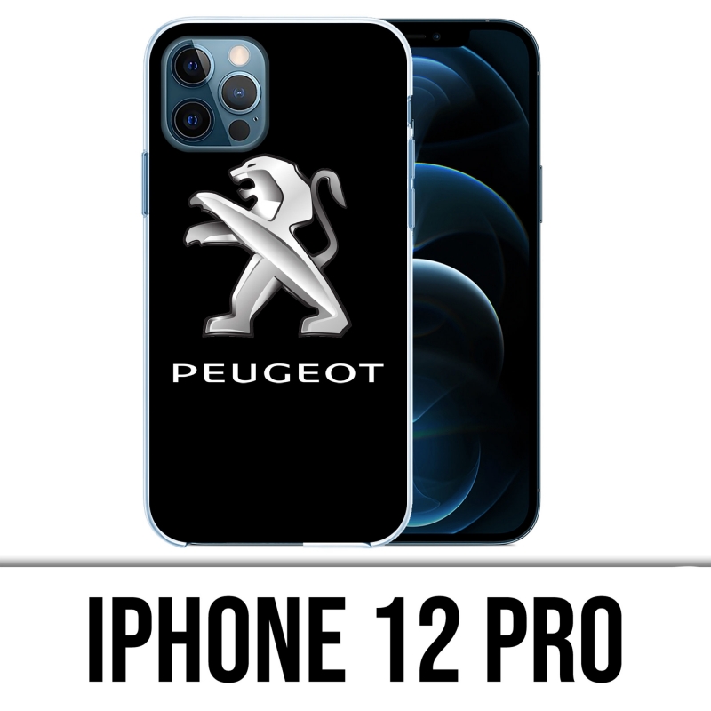 Custodia per iPhone 12 Pro - Logo Peugeot