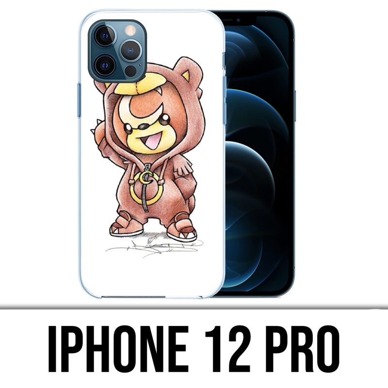 Coque iPhone 12 Pro - Pokemon Bébé Teddiursa