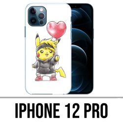 Coque iPhone 12 Pro - Pokémon Bébé Pikachu