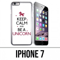 Funda iPhone 7 - Keep Calm Unicorn Unicorn