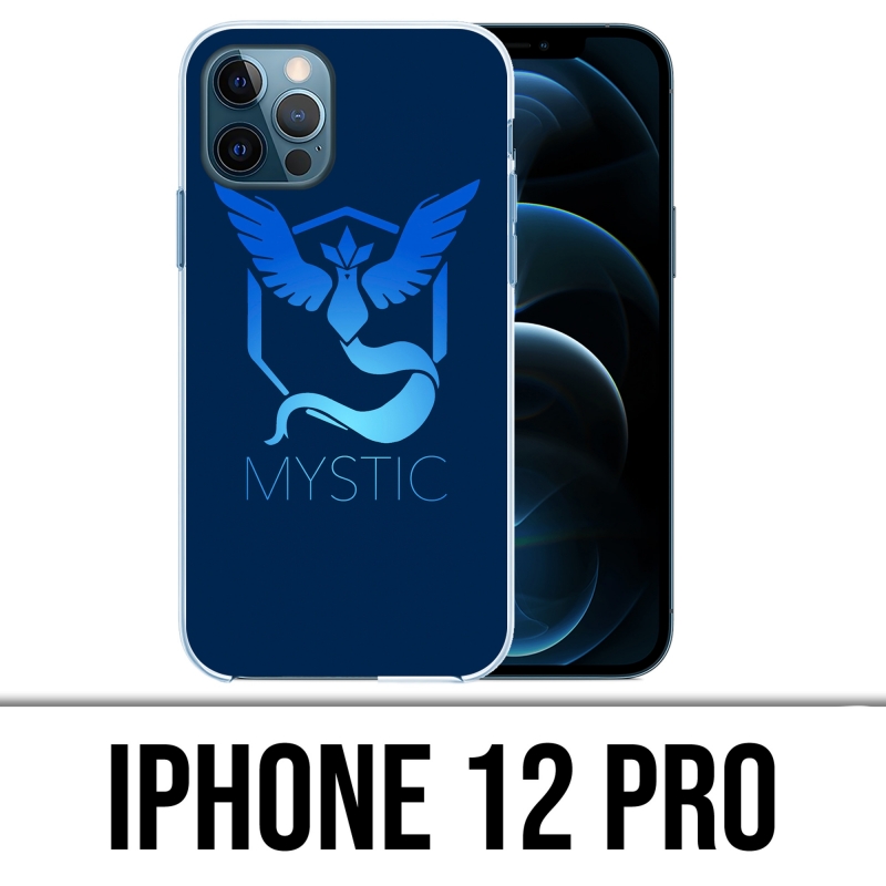 Coque iPhone 12 Pro - Pokémon Go Team Msytic Bleu